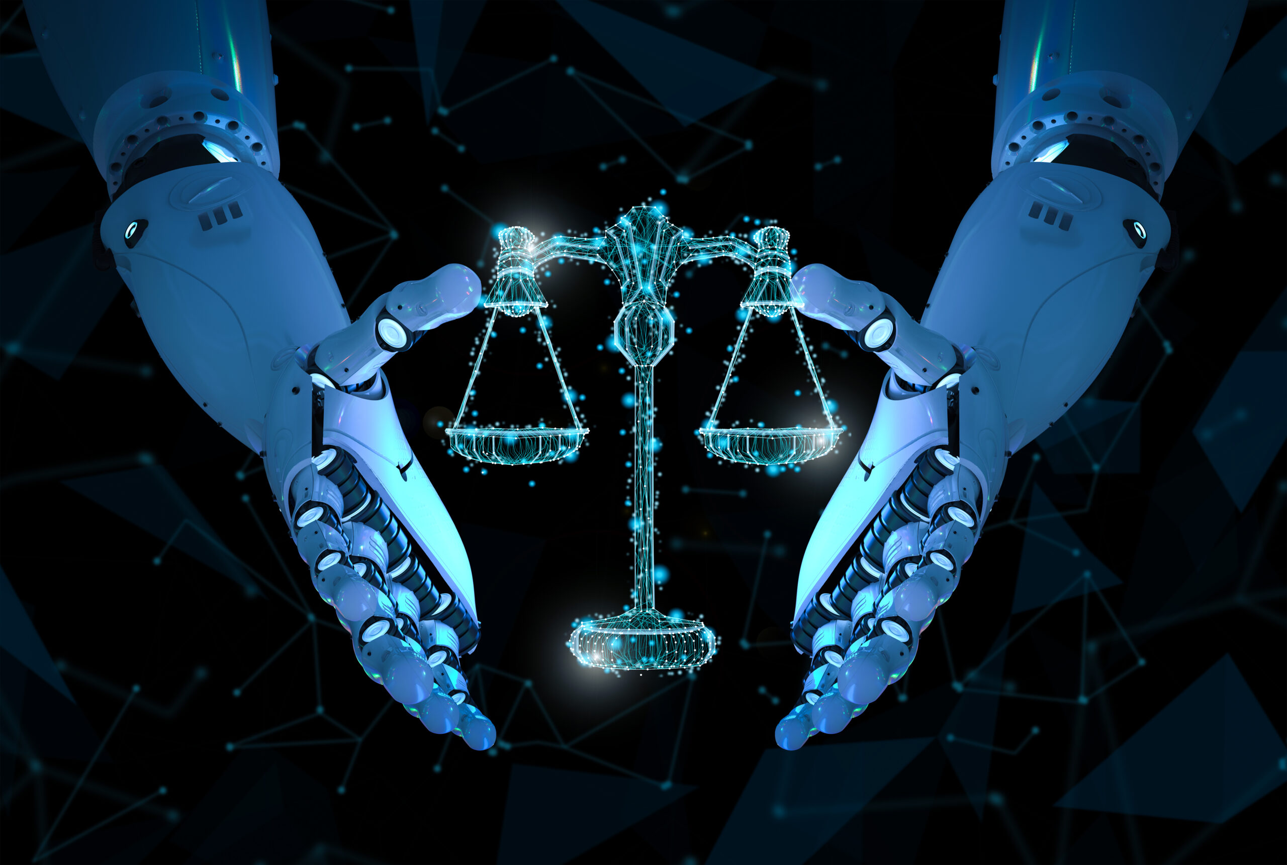 internet-law-concept-with-3d-rendering-ai-robot-with-law-scale